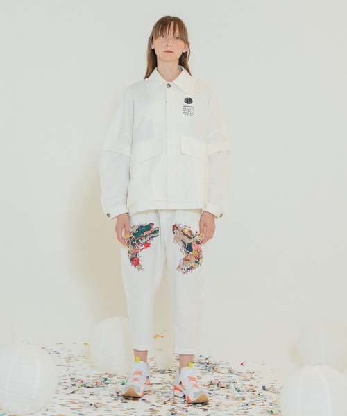 STOF ブルゾン アウター Linen UTAGE Embroi Blouson メンズ