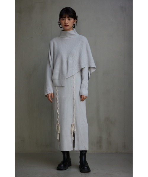 AZUL BY MOUSSY ワンピース ステッチデザインセットニット