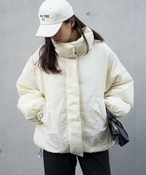 TRIANGLE PALETTE ダウンコート ダウンジャケット スタンドカラー