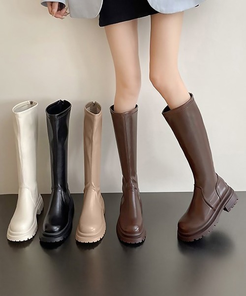 miniministore ブーツ ロングブーツ 厚底ブーツ レディース韓国