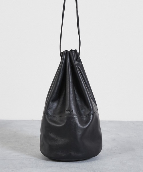 牛革　バッグ And A トートバッグ アンドエー / FINE LEATHER DRAWSTRING BAG