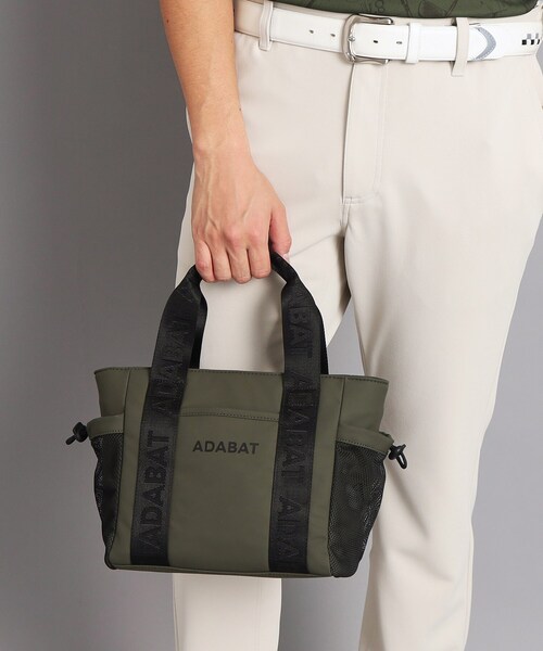 【新品未使用】アダバット adabat ロゴデザイン カートバッグ カーキ ベーシックカートバッグ（トートバッグ） | adabat(Men