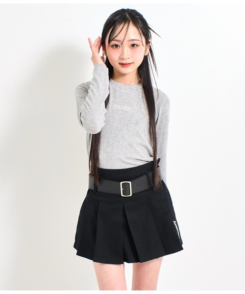 [新品]女の子服　ANAP❤︎School フォーマルセット　スカート　160cm ANAP GiRL スカート ベルト付ローライズ風プリーツスカート
