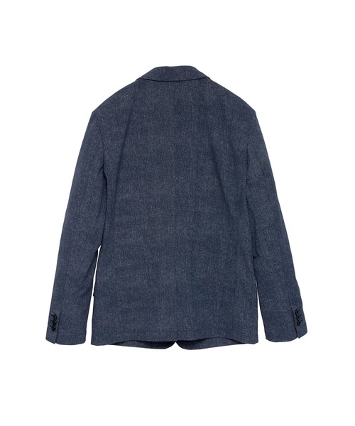 セレモニースーツ カジュアルスーツ HIGH STREET∴COOLMAXデニムプリントサッカージャケット メンズの画像