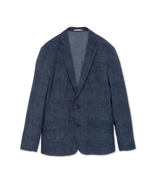 セレモニースーツ カジュアルスーツ HIGH STREET∴COOLMAXデニムプリントサッカージャケット メンズの画像