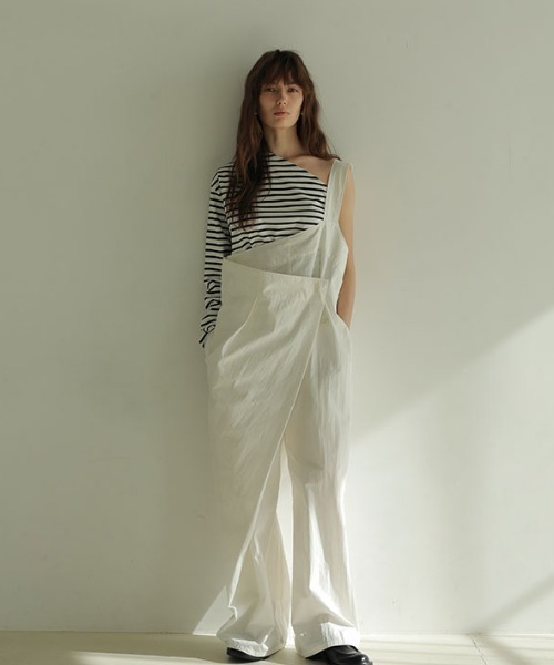 ETRE TOKYO tシャツ Tシャツ ワンショルダーボーダープル