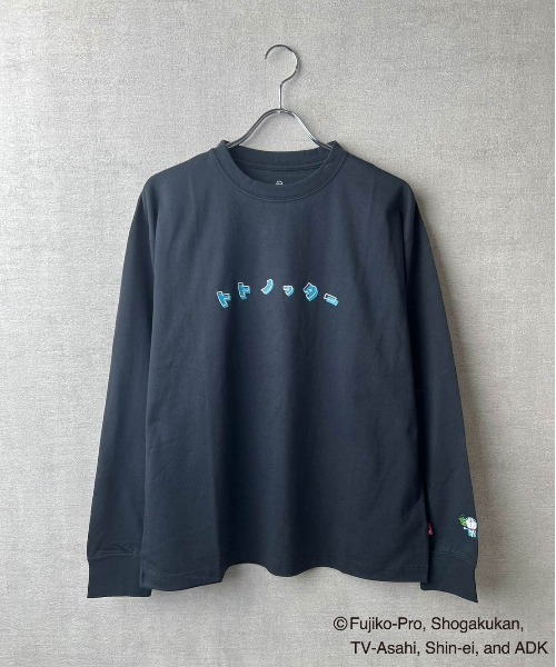 tシャツ 「TETERA×ドラえもん」UNISEX KIDS トトノッターLST / ドラえもん刺繍 フロントプリント トトノッター ロングスリーブ TETERA tシャツ 「TETERA×ドラえもん」UNISEX KIDS トトノッター
