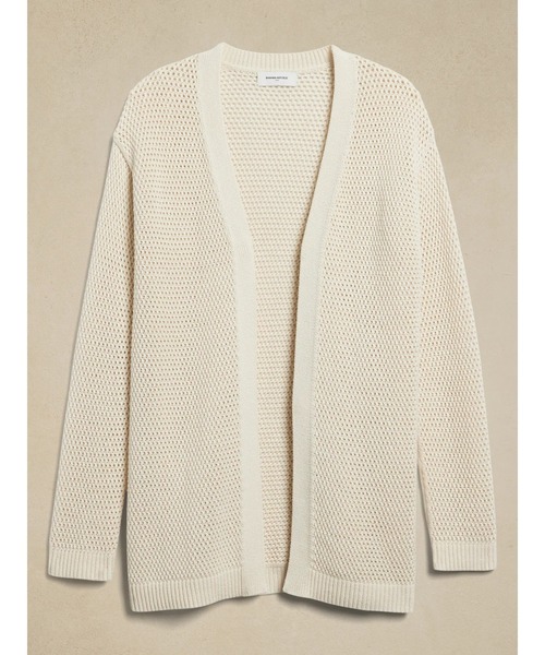 BANANA REPUBLIC 長袖ニットカーディガン XS アイボリー