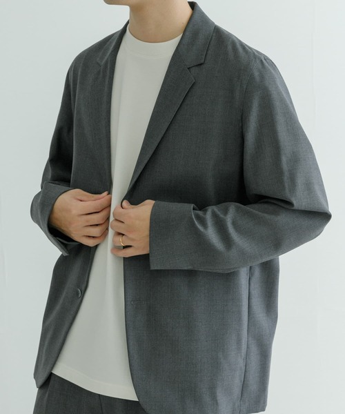 ATON コート ジャケット ATON WOOL TROPICAL JACKET メンズ : ZOZOTOWN