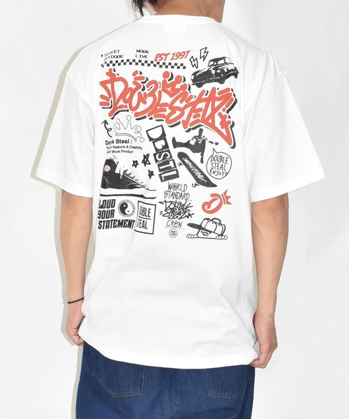 DOUBLE STEAL（ダブルスティール） tシャツ ストリートモチーフ T