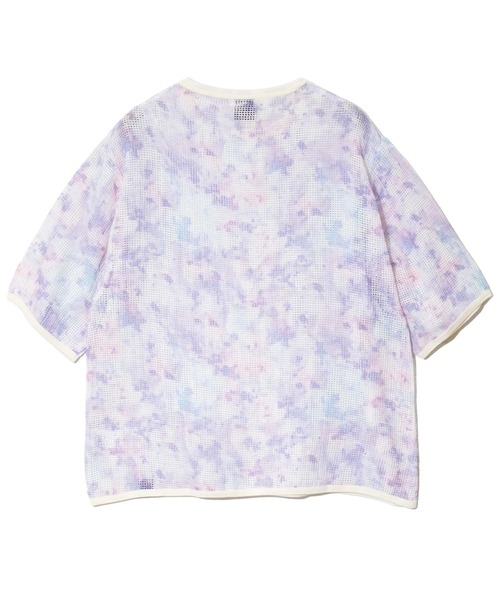 go slow caravan tシャツ メッシュタイダイ染プリントS/STEE