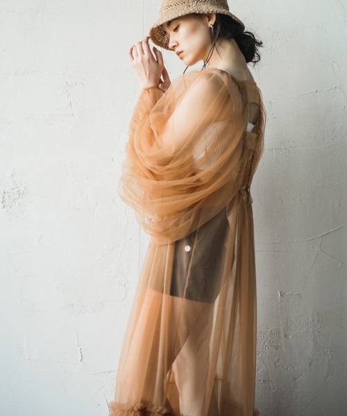 ワンピース SHKA「シッカ」ヴィンテージネグリジェ風ドレス_7