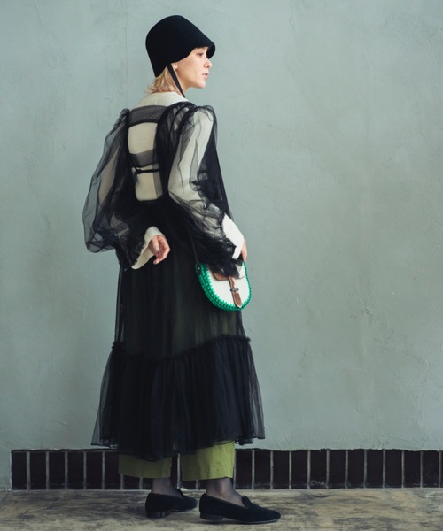 ワンピース SHKA「シッカ」ヴィンテージネグリジェ風ドレス_17