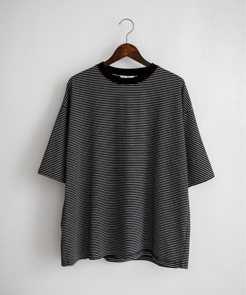 Rocky Monroe tシャツ オーバーサイズマイクロボーダー半袖T