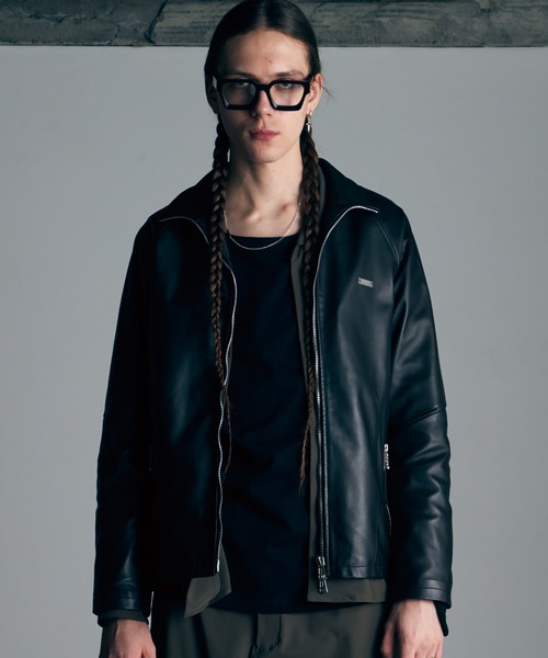 VIRGOwearworks 黒 シングルライダースジャケット VIRGOwearworks（ヴァルゴウェアワークス） 革ジャン ライダース