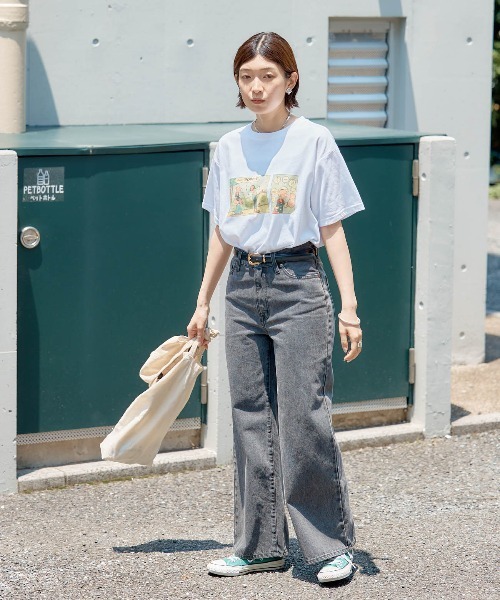 *paris*ボヘミアン ポンチョ Tシャツ シティボーイペンギン｜Tシャツ｜ユニセックス｜グラニフ