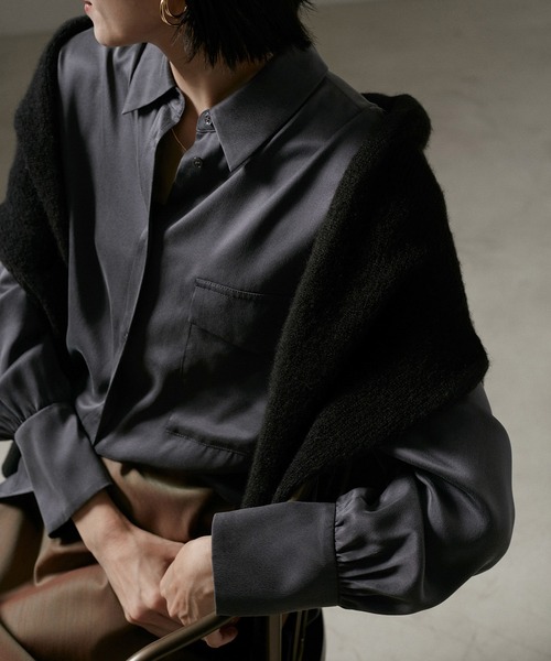 SALON adam et rope' ブラウス シャツ 「24AW」GENTLE SILK