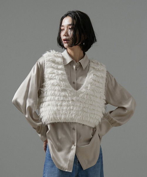 SALON adam et rope' ブラウス シャツ 「24AW」GENTLE SILK