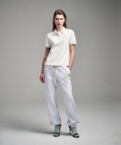 Mardi Mercredi 半袖ポロシャツ ホワイト OVERSIZED SHIRT PIQUET ALUMNI CLASSIQUE（ポロシャツ）｜Mardi