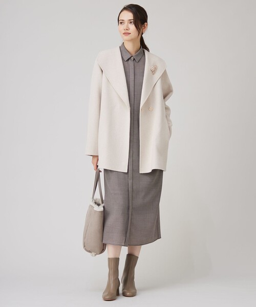 Reurie' ショートウールコート アイボリー Reurie' コート アウター
