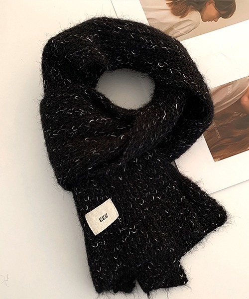 c.u.l マフラー ストール ふわふわ マルチカラー ニットマフラー