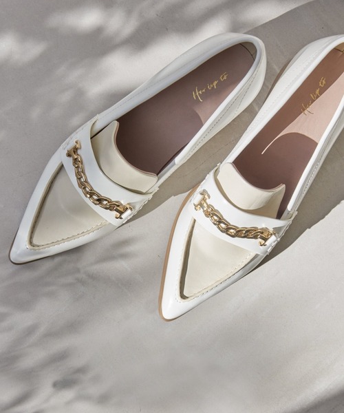 Her lip to ローファー Almost Everyday Chain Loafers レディース 