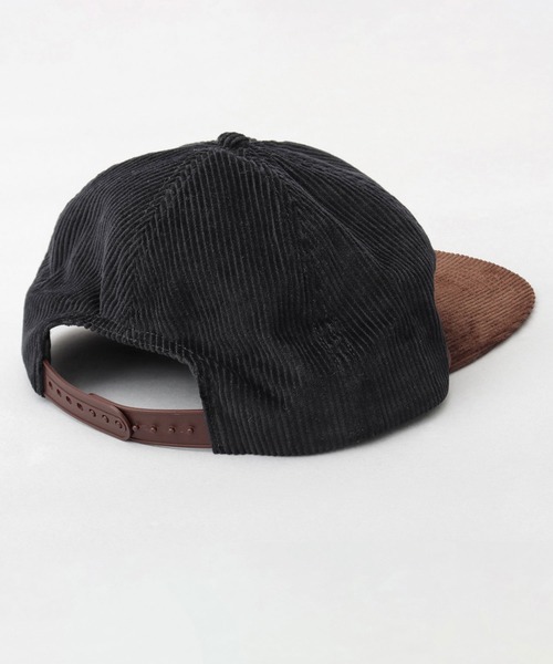 Ruben キャップ 帽子 コーデユロイ バイカラー フラットバイザー