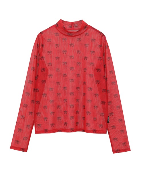 Candy Stripper RIBBON SEE THROUGH トップス レディース