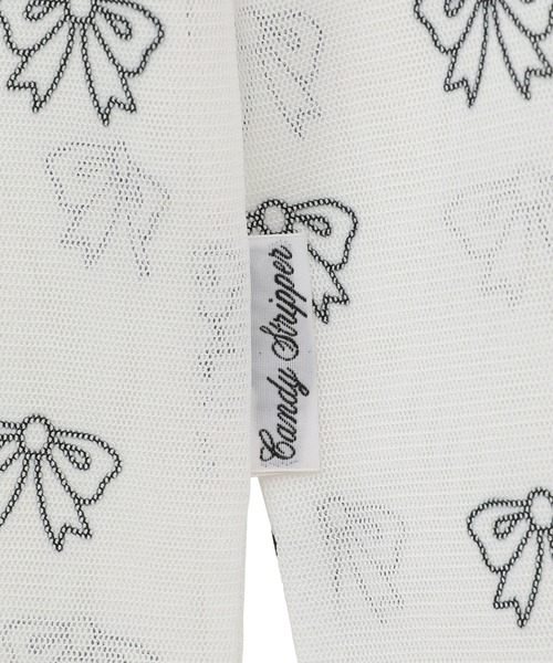 Candy Stripper RIBBON SEE THROUGH トップス レディース