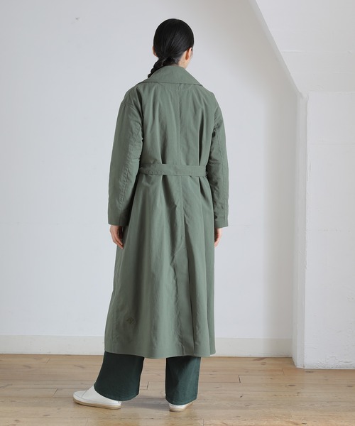 DESCENTE」 「PLANTATION」トレンチコート S size ネイビー レディース 