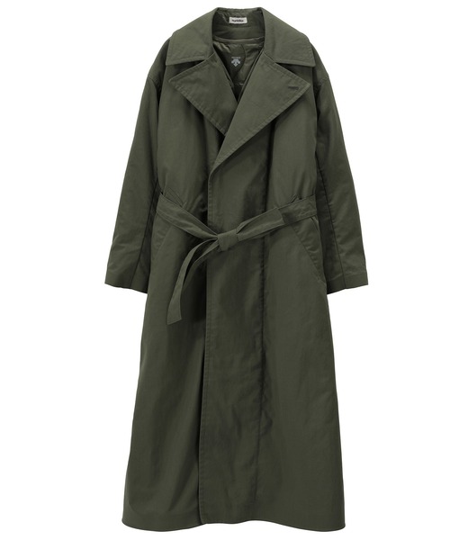 DESCENTE」 「PLANTATION」トレンチコート S size ネイビー レディース 