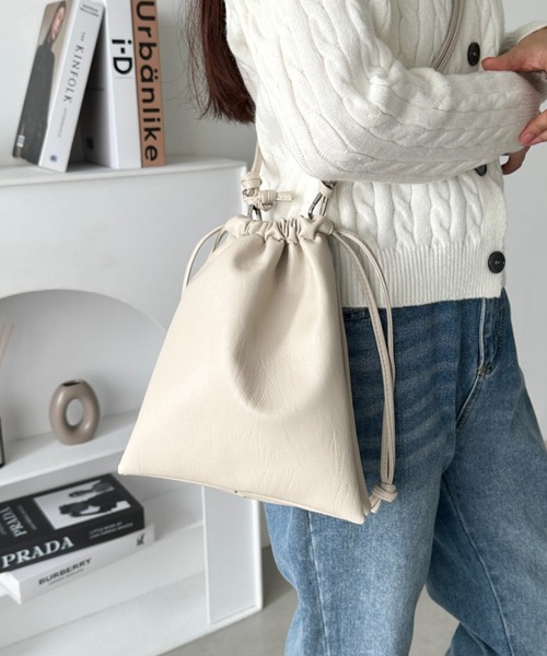 CLEA ショルダーバッグ バッグ 2WAY巾着ミニショルダーバッグ