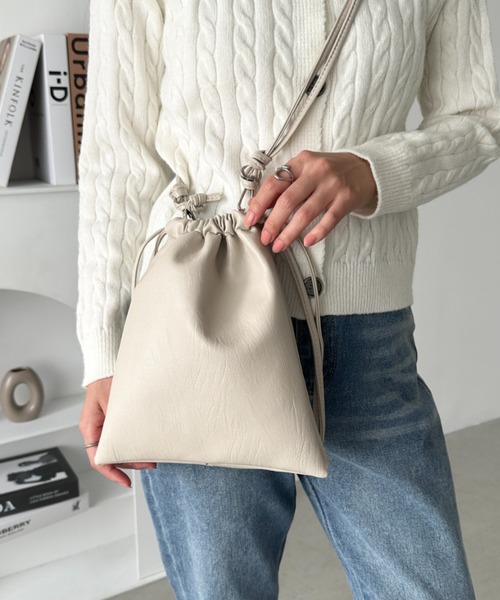 CLEA ショルダーバッグ バッグ 2WAY巾着ミニショルダーバッグ