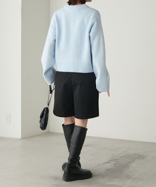 ヨウジヤマモト　ニット　クロップド　Ｖネック Vネック｜商品検索｜THE SHOP YOHJI YAMAMOTO