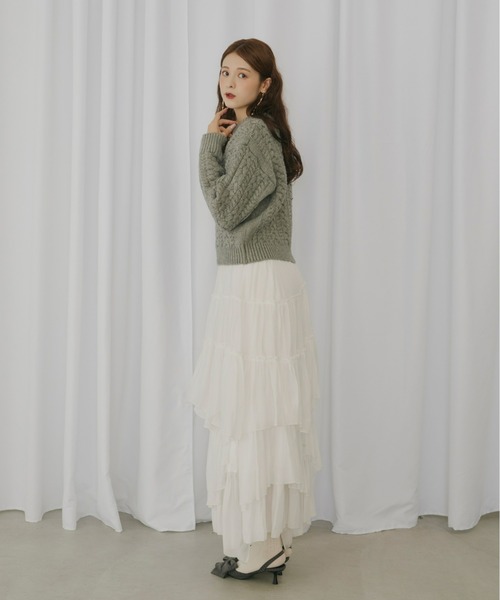 Olu.（オルドット） スカート ランダムギャザースカート : ZOZOTOWN