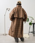 コート アウター ウーリー スタンド トレンチ...の詳細画像4
