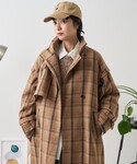 コート アウター ウーリー スタンド トレンチ...の詳細画像5