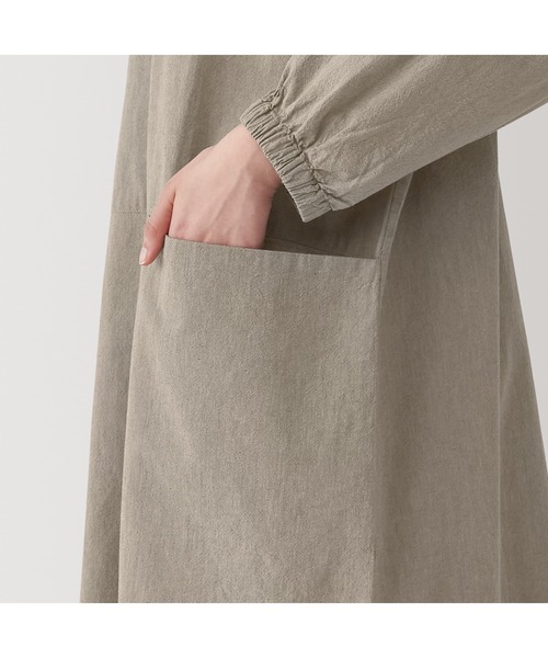 無印良品（MUJI） エプロン 着脱しやすい 割烹着 フリーサイズ