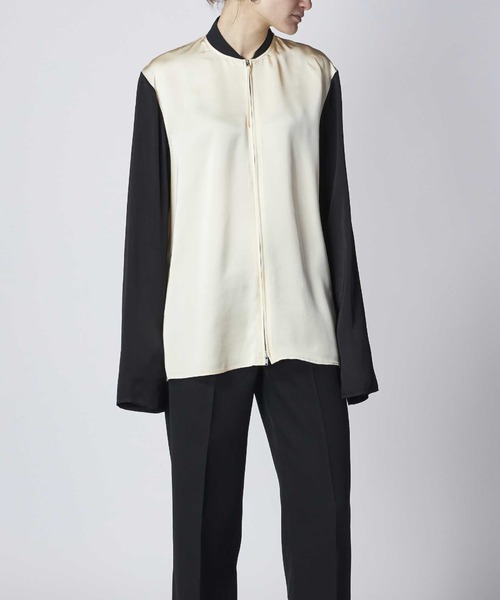 JIL SANDER ジルサンダー ブラック 34 タグ付き ブラウス JIL SANDER（ジルサンダー） ブラウス シャツ JIL SANDER SHIRT 56 MC