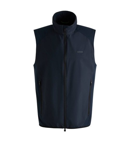 BOSS（HUGO BOSS） ベスト ジレ はっ水ゴルフベスト デコラティブ