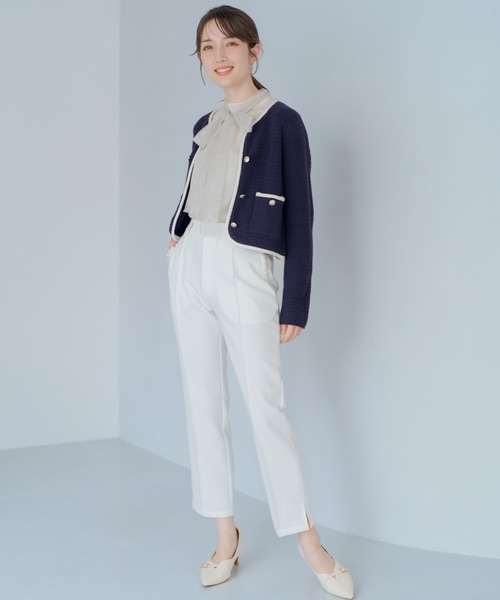 【美品】ミースロエ　ノーカラーニットジャケット　専用商品 ノーカラージャケット｜MIESROHE（ミースロエ）公式サイト