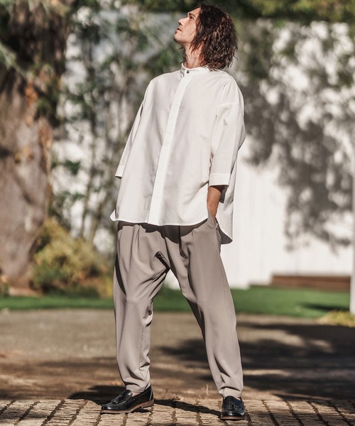 CAMBIO パンツ mp13209-Ripple Cut sew Relax Tapered Pants
