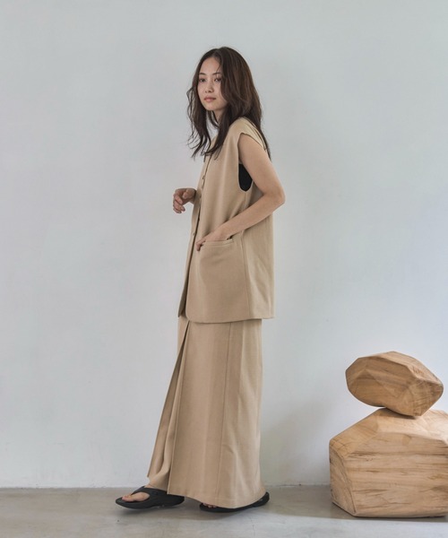 タンクトップ ノースリーブ フリンジルーズトップ レディース Re:EDIT タンクトップ ノースリーブ 「2025 SUMMER COLLECTION