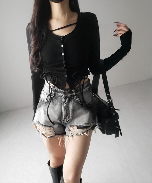 トップス Ame gingham ame sleeve tops – BUNNY APARTMENT