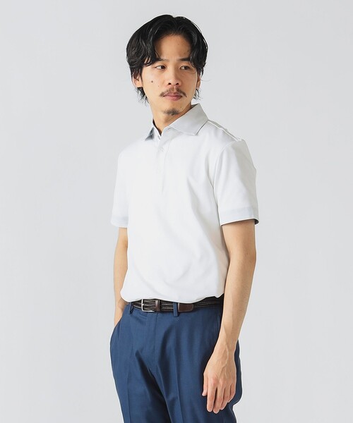 kolor22SS鹿の子ポロシャツ カラー/KOLOR 22SS GEEK kolor カラ Pe 鹿の子 ポロシャツ T