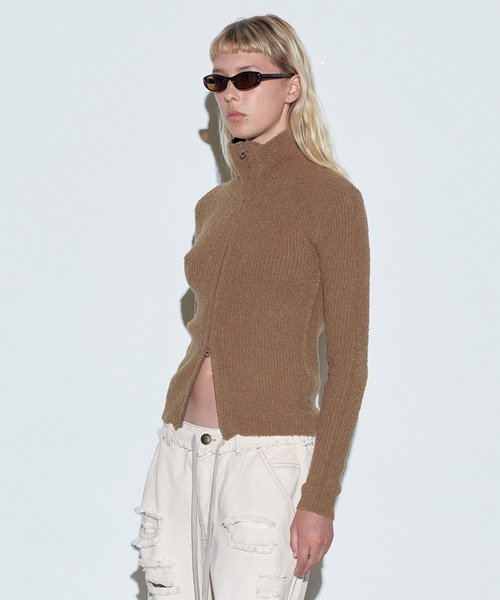 SCULPTOR（スカルプター） ニットカーディガン X-SMALL ブラウン