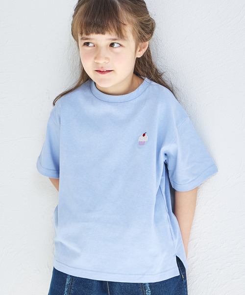 tシャツ 「綿100%」ワンポイントオリジナル刺繍 半袖Tシャツ キッズ 子供服 男の子 女の子 | pairmanon | 25