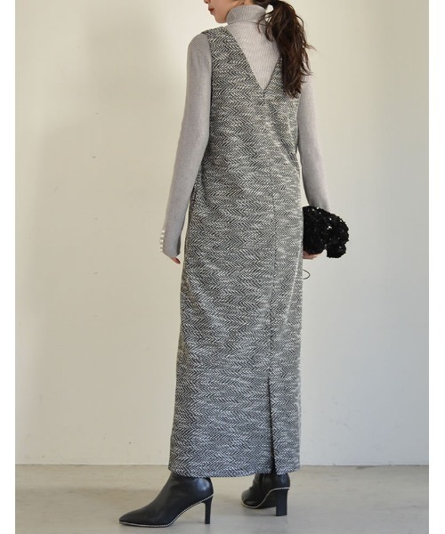 「Re:EDIT」 サロペットスカート SHORT ブラック系その他 レディース_画像9