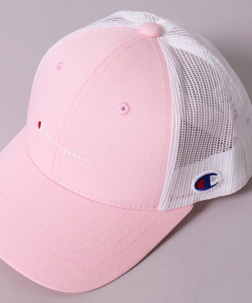 キャップ 帽子 (LF)「Champion」「キッズ」コットン ツイル ＆ デニム ブランドロゴ 刺繍 メッシュキャップ キッズ 子供 男の子 女の子 | Champion | 07