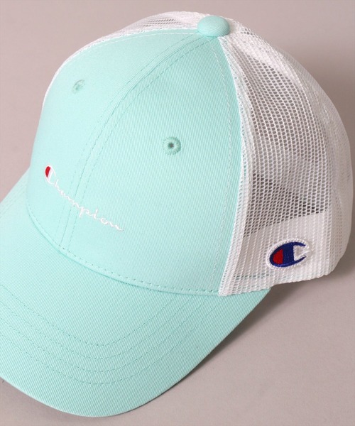 キャップ 帽子 (LF)「Champion」「キッズ」コットン ツイル ＆ デニム ブランドロゴ 刺繍 メッシュキャップ キッズ 子供 男の子 女の子 | Champion | 05